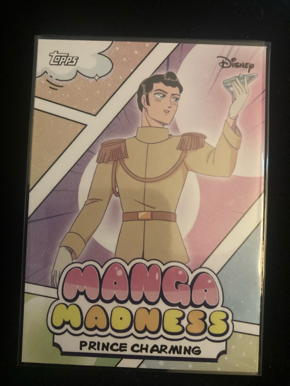 Topps Disney Manga Madness Prince Charming Art Card - Pastel Pink & Cream